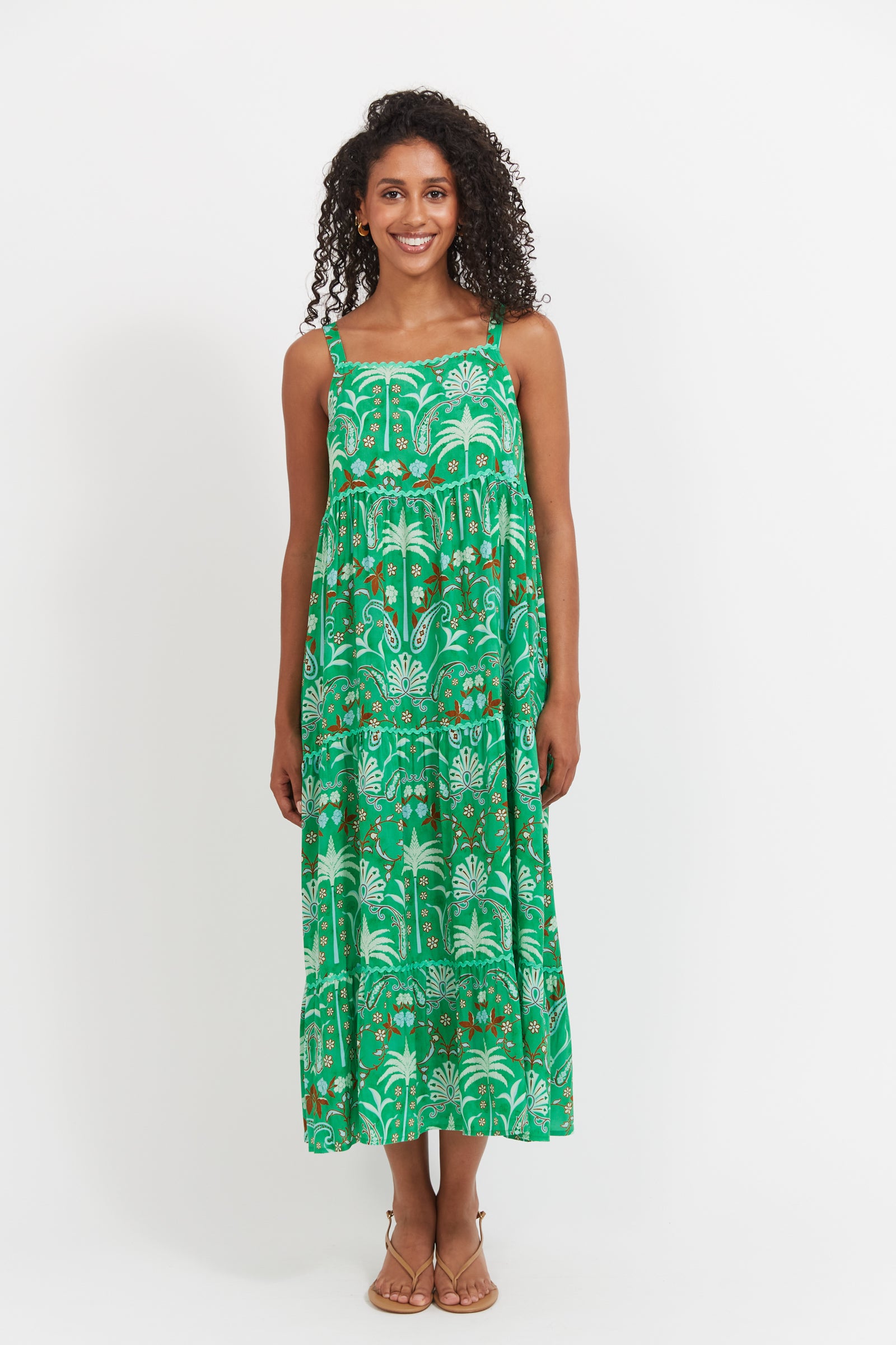 Haven Haiti Tank Maxi Dress Palms