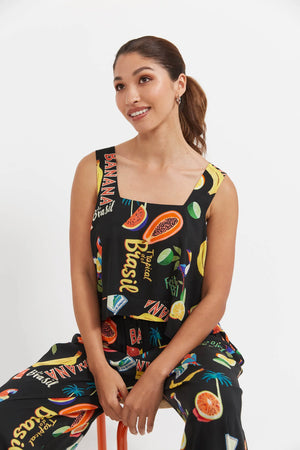 Haven Cabana Tank Brasil Black