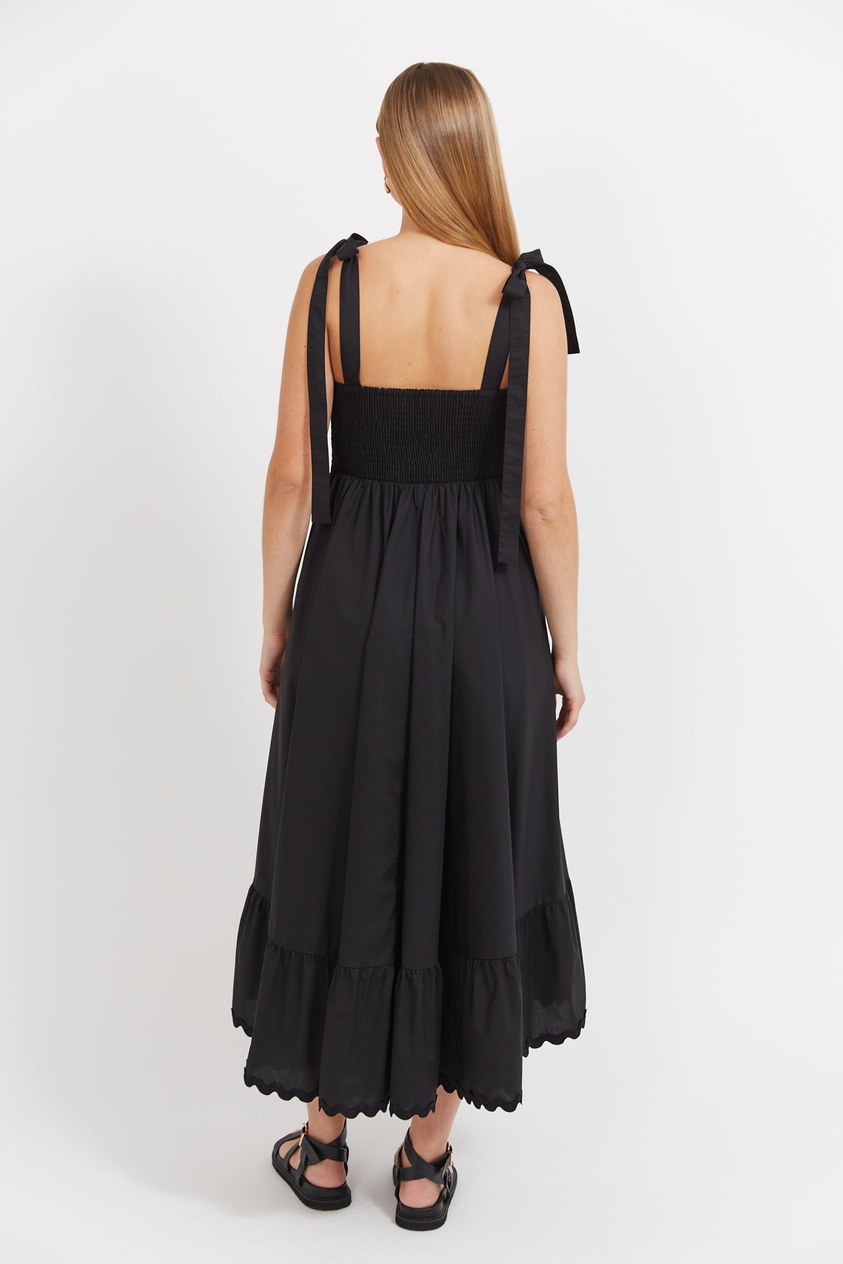 Haven Brasilia Tie Maxi Dress Black