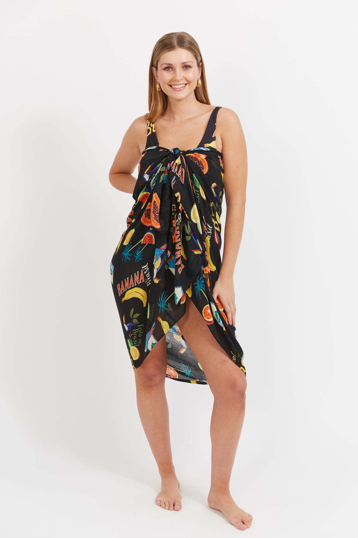 Haven Cabana Sarong Brasil Black