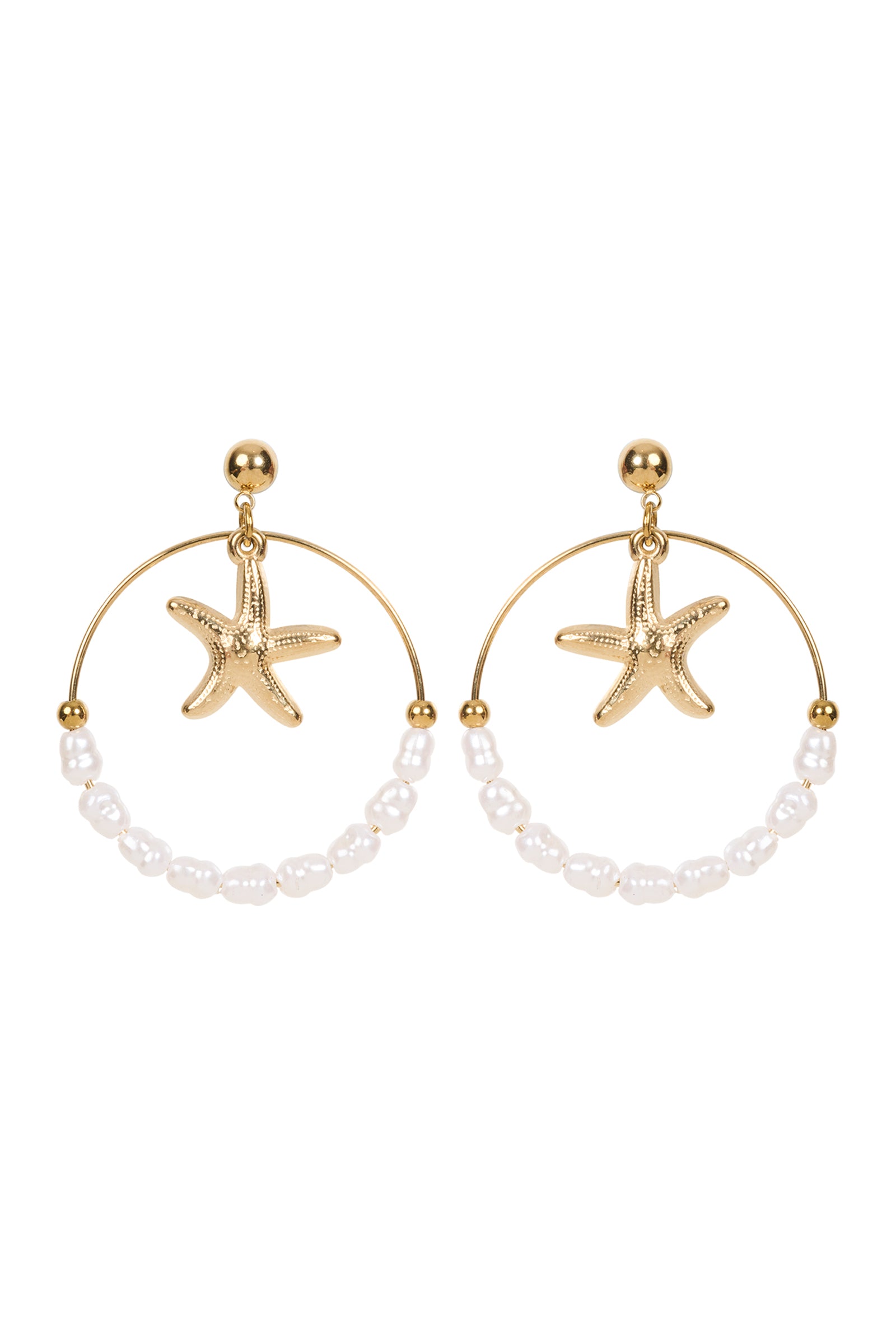 Haven Bahama Circle Earrings - Starfish