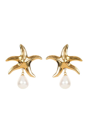 Haven Bahama Pearl Earrings Starfish
