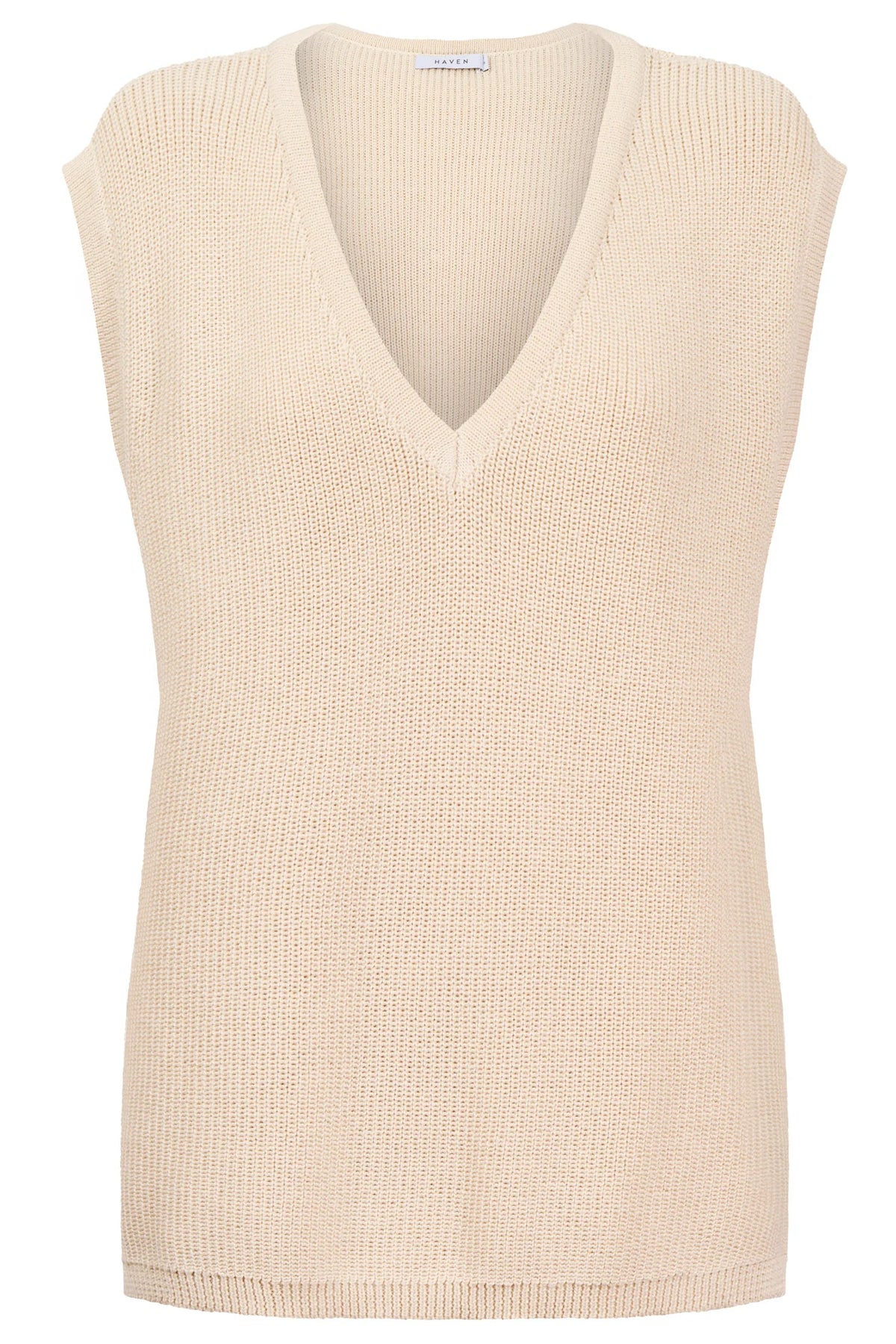 Haven Alaska Knit Vest Natural