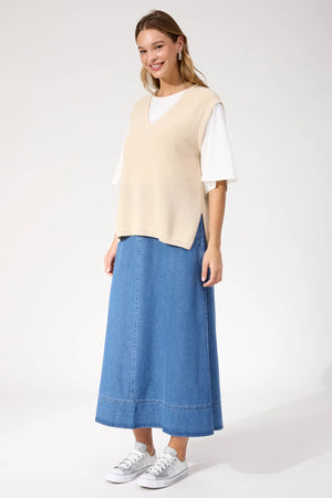 Haven Alaska Knit Vest Natural