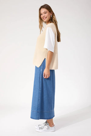 Haven Alaska Knit Vest Natural