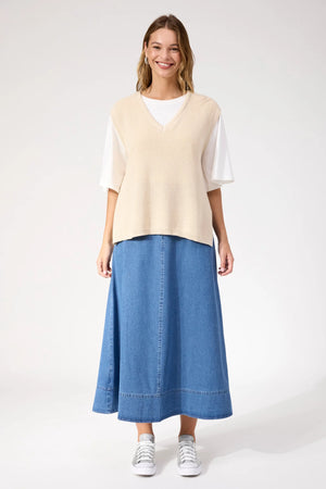 Haven Alaska Knit Vest Natural