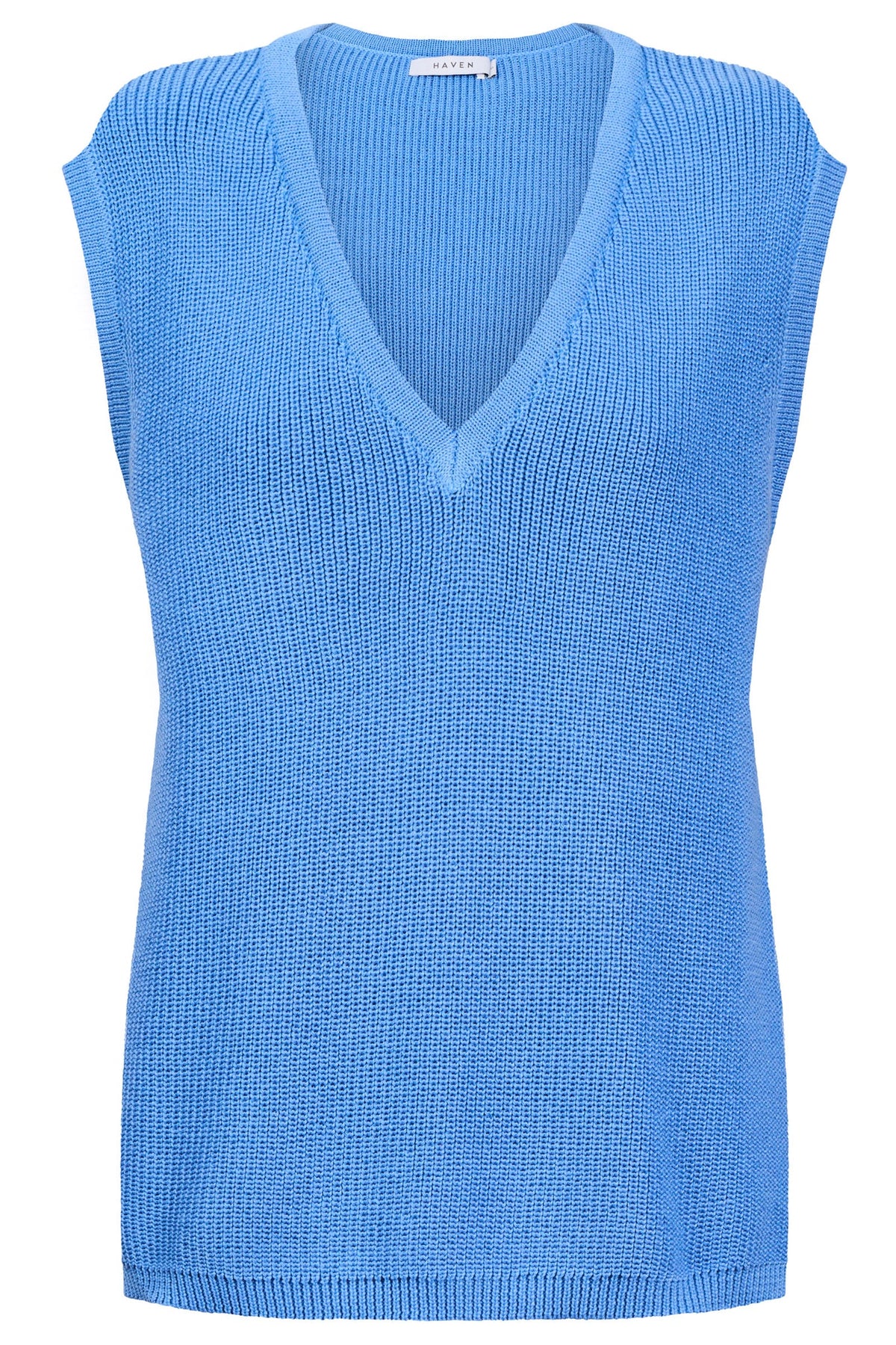 Haven Alaska Knit Vest Blue