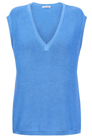 Haven Alaska Knit Vest Blue