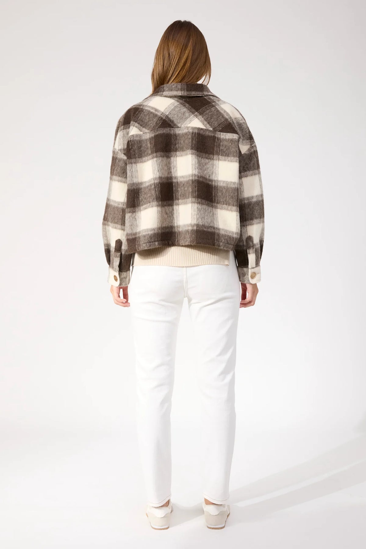 Haven Fargo Cropped Jacket Brown