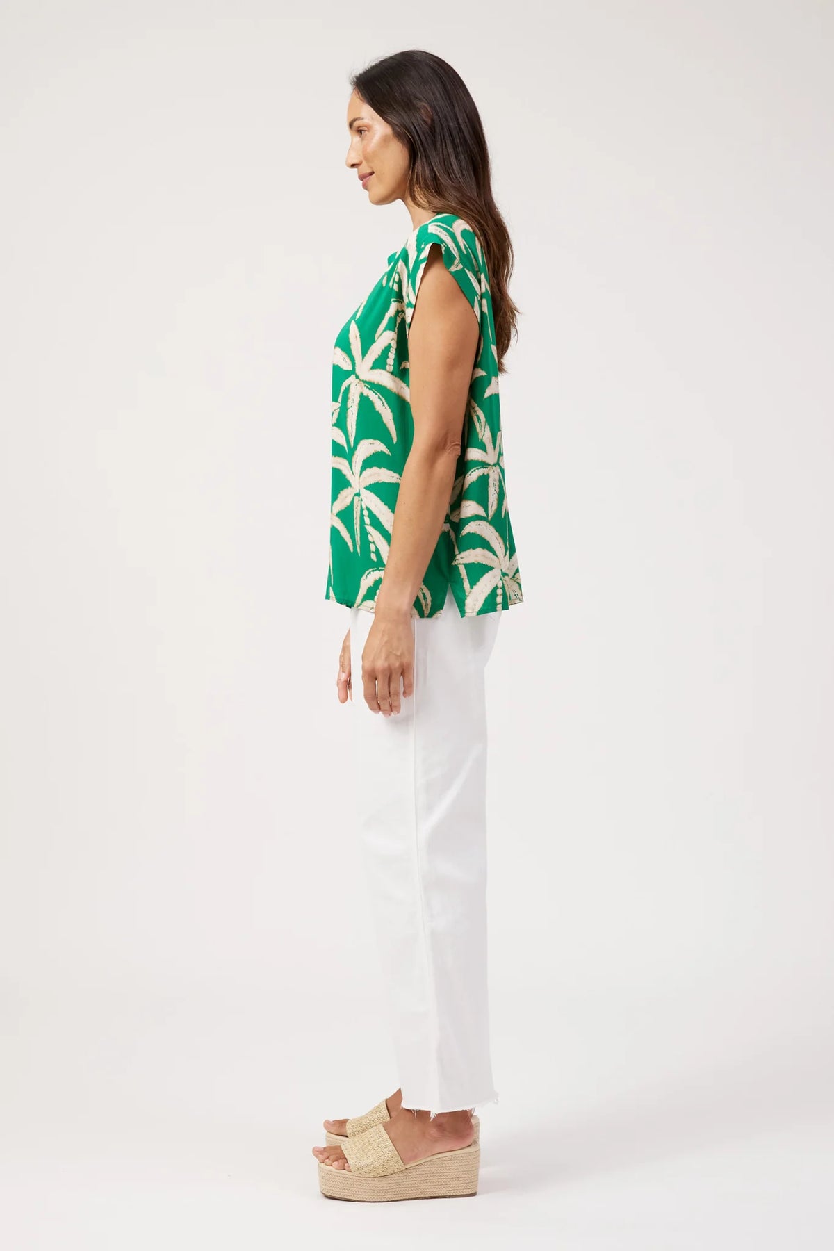Haven Congo Button Top Palm
