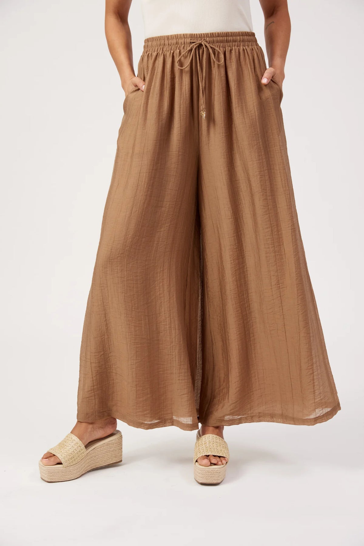 Haven Kenya Palazzo Pant Wheat