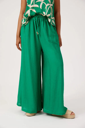 Haven Kenya Palazzo Pant Green