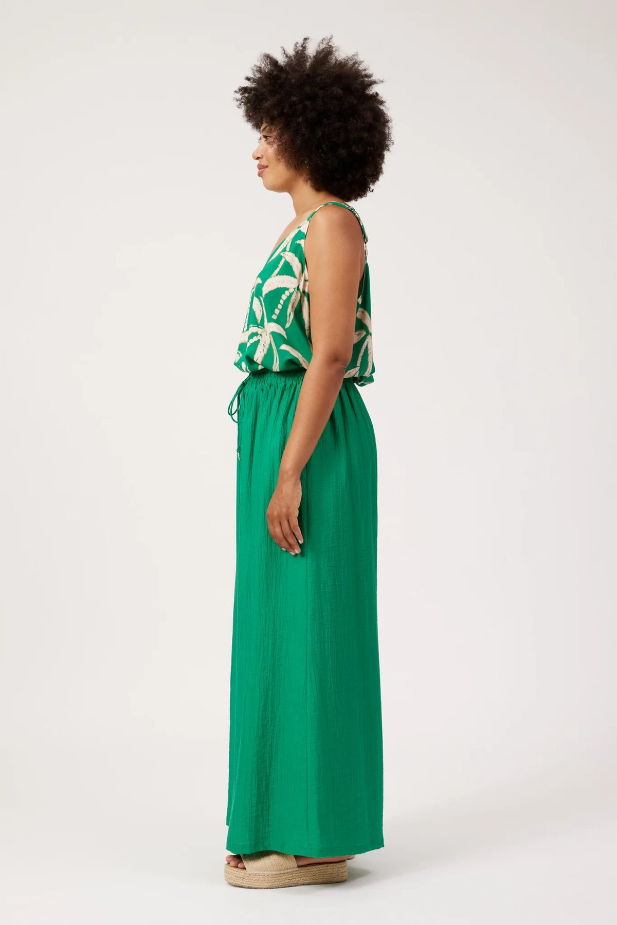 Haven Kenya Palazzo Pant Green