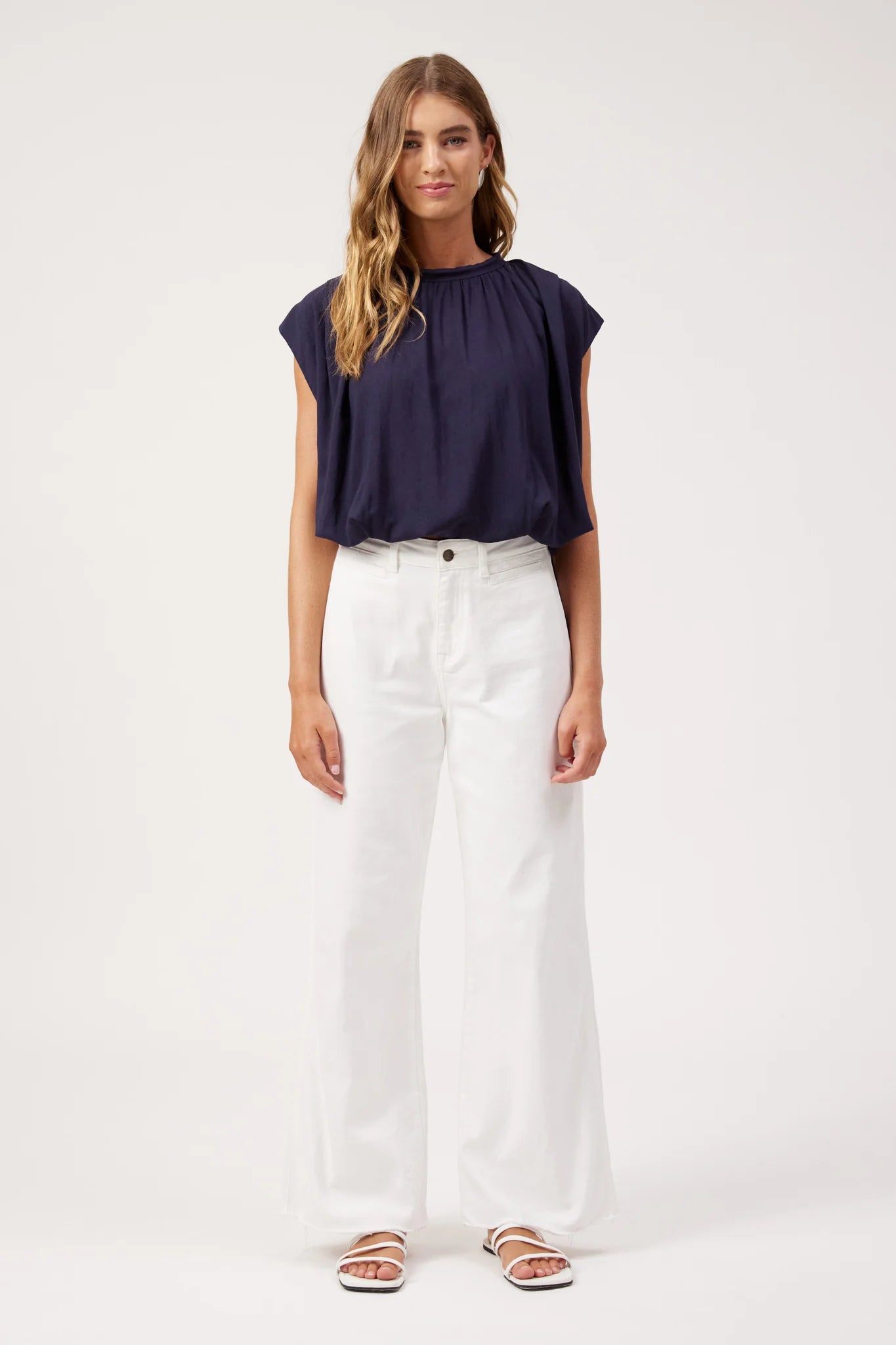 Haven Positano Top Navy