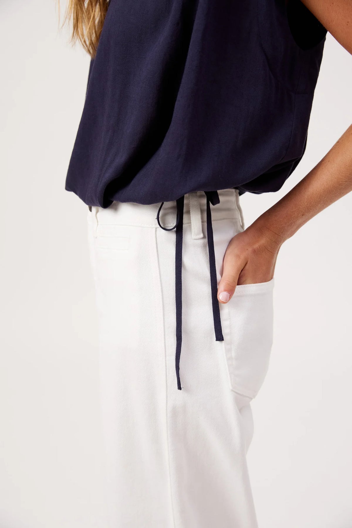 Haven Positano Top Navy