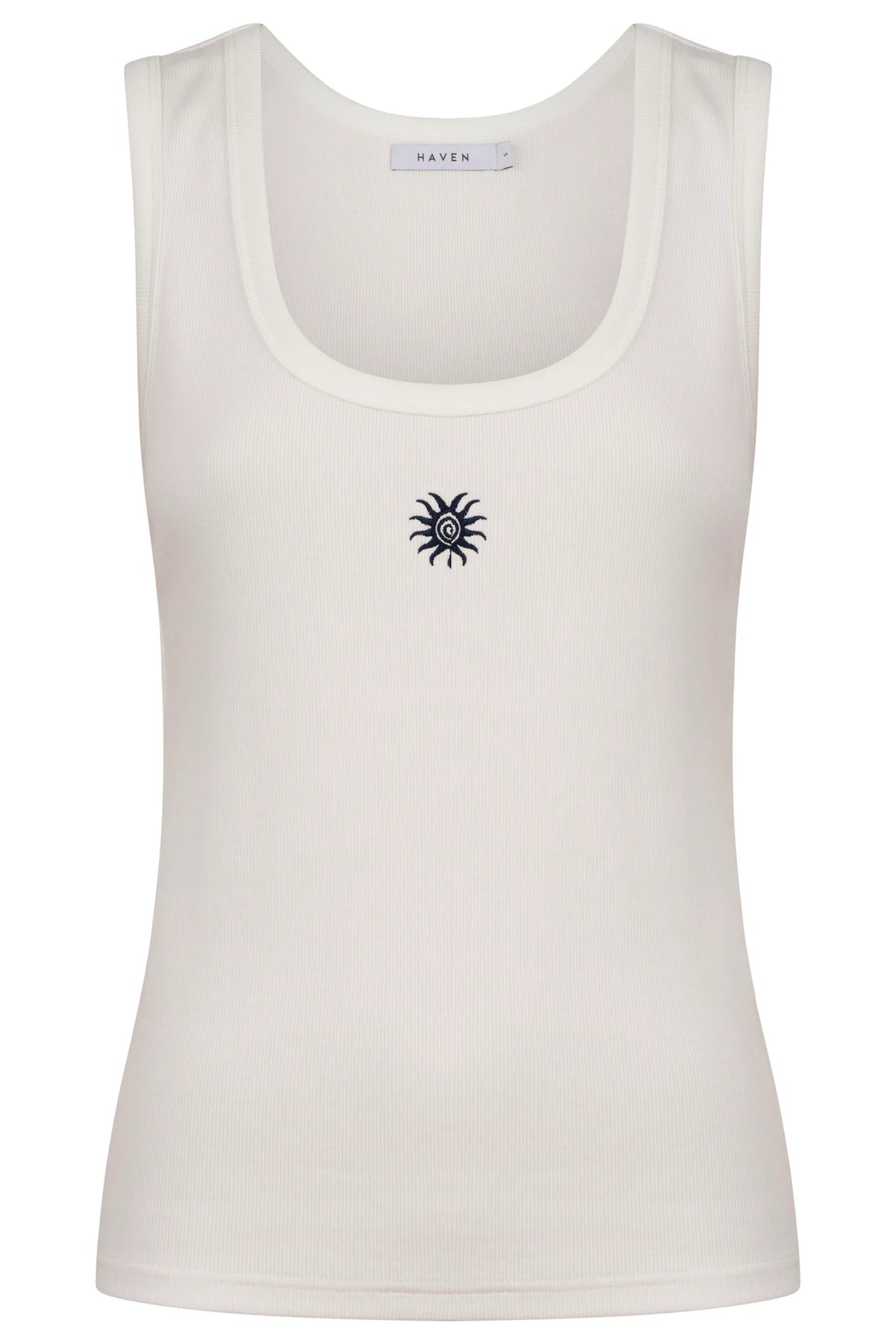 Haven Athens Embroidered Tank White