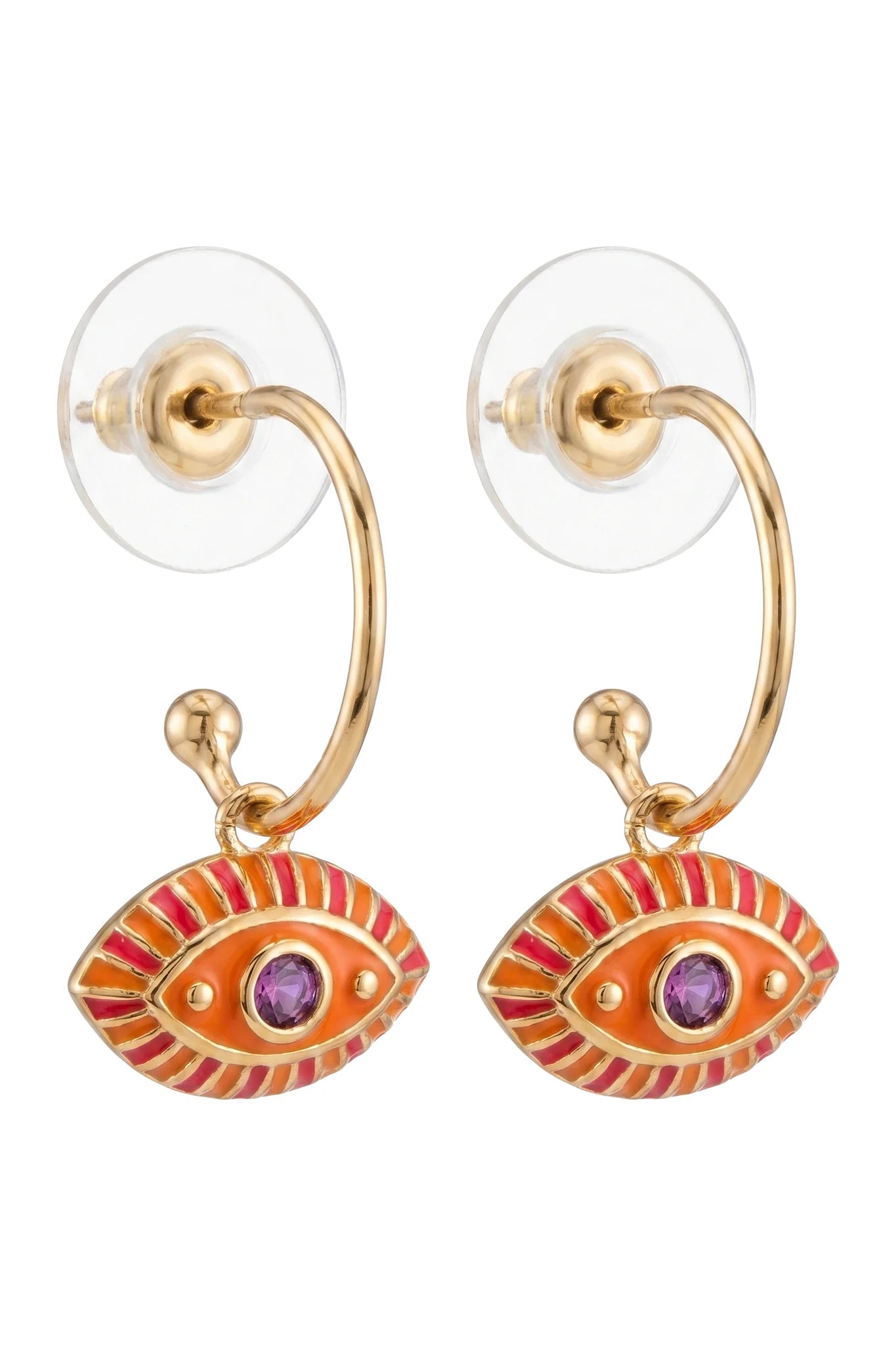 Haven Positano Eye Earring - Orange