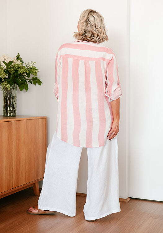 Soul Sparrow Dream Stripe Shirt Pink