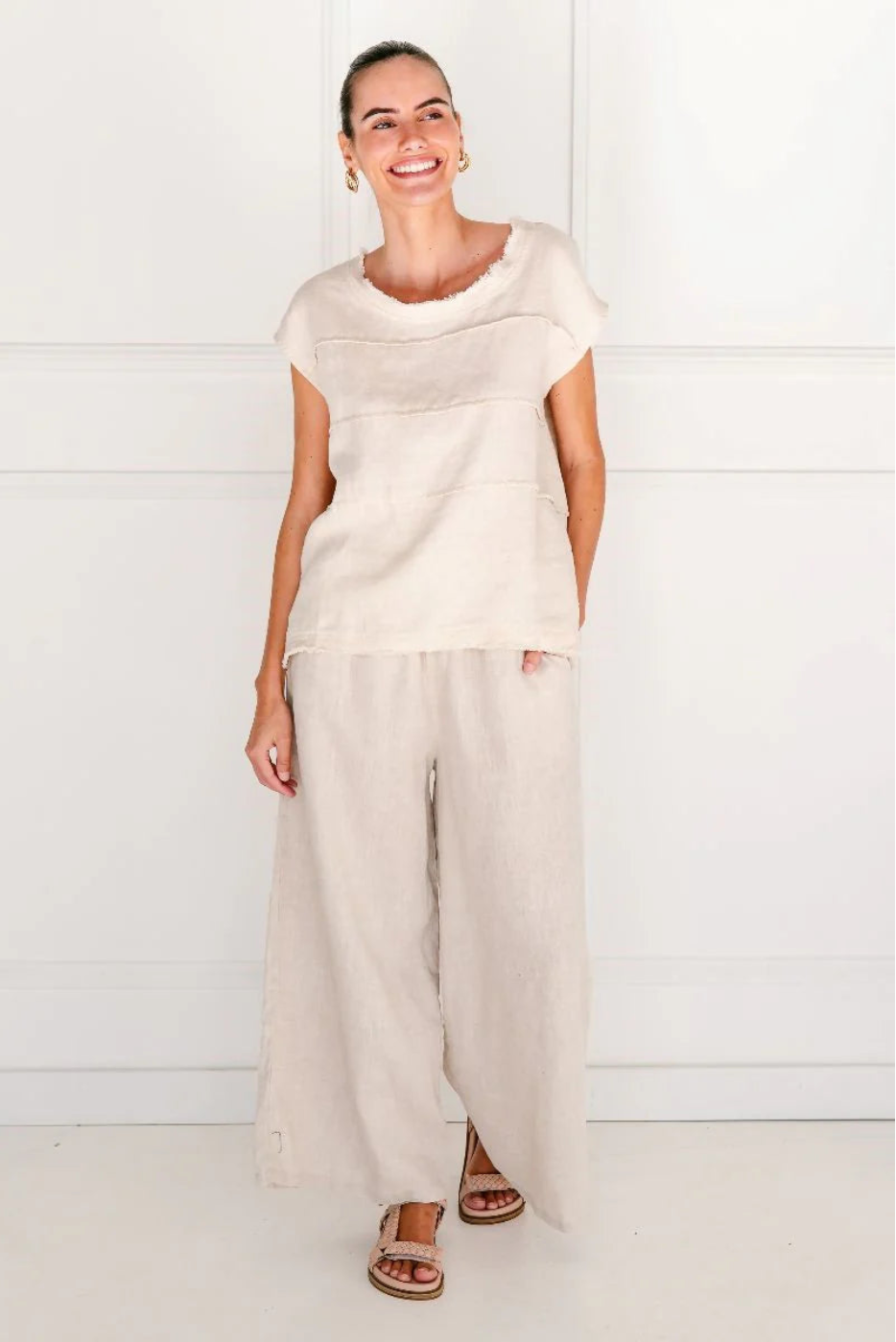 Soul Sparrow Linen Pants Natural