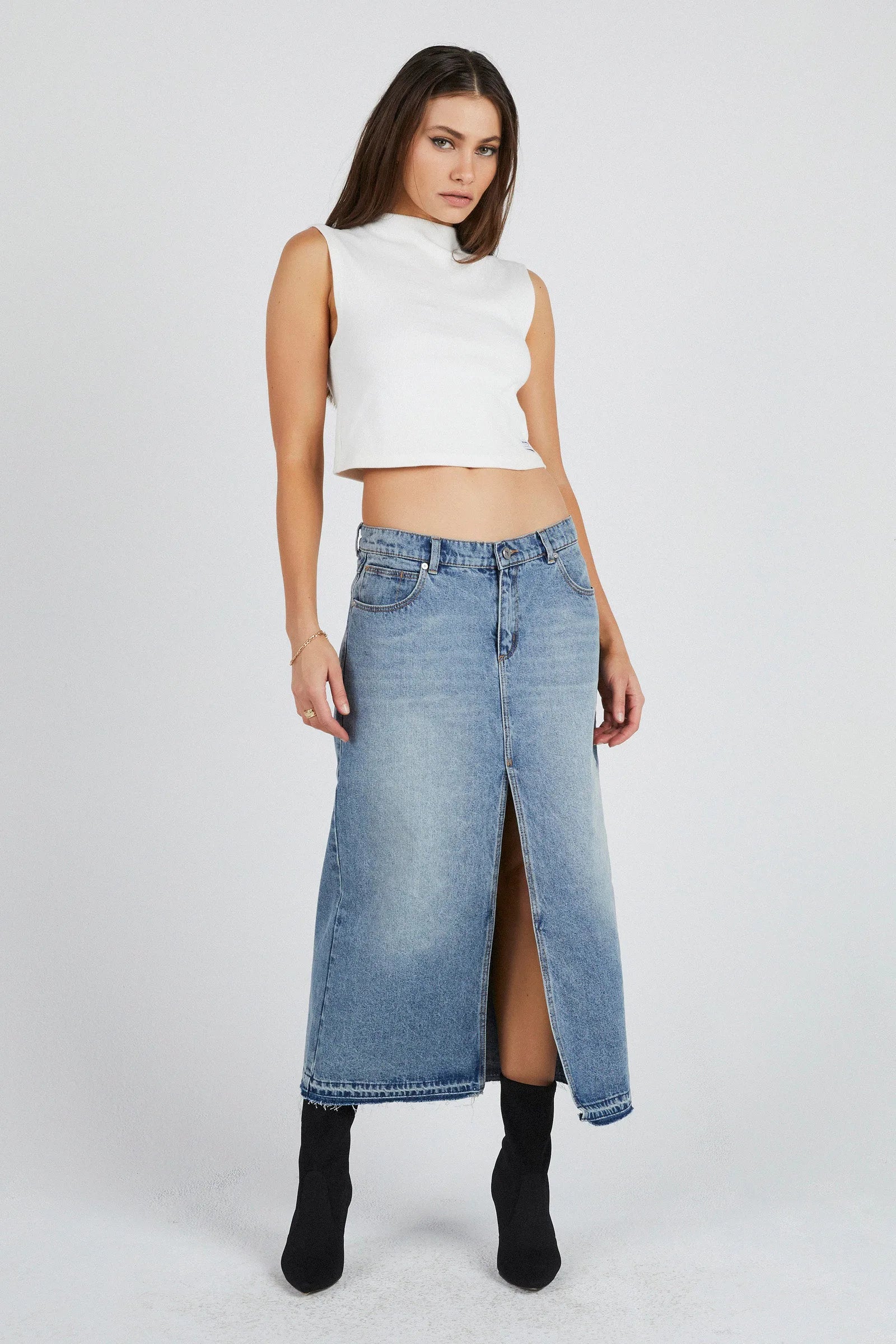 Abrand 99 Maxi Skirt Lula Vintage Blue