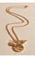 Adorne Toggle Detail Cluster Necklace Gold