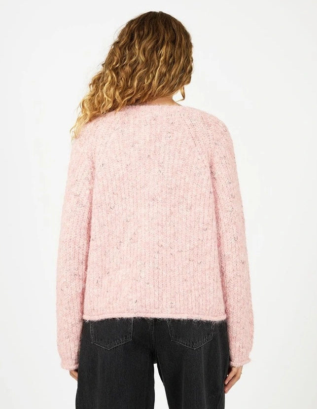All About Eve Devon V Neck Jumper Pale Pink