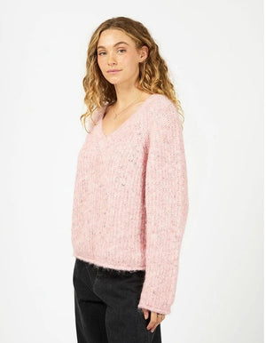 All About Eve Devon V Neck Jumper Pale Pink