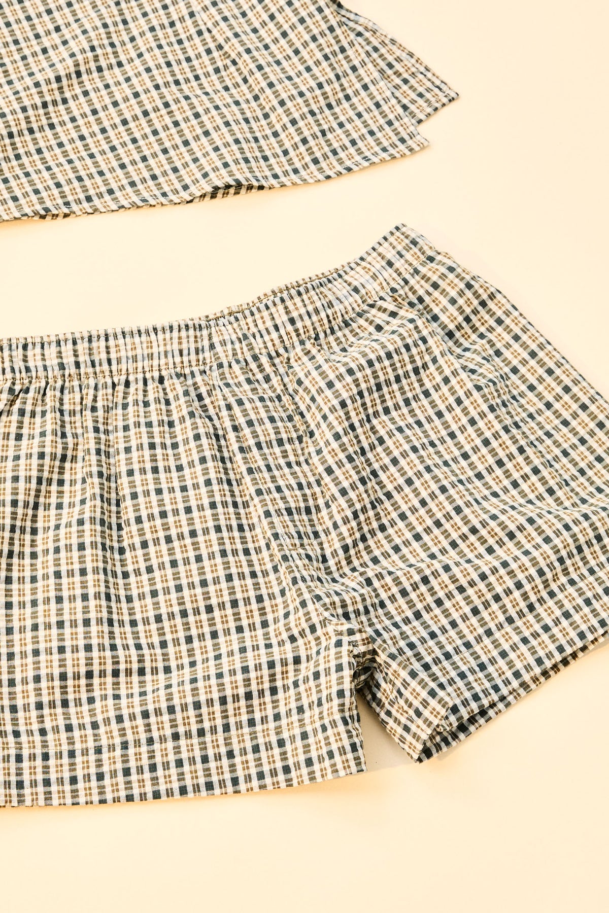 Rhythm Lottie Check Short Brown