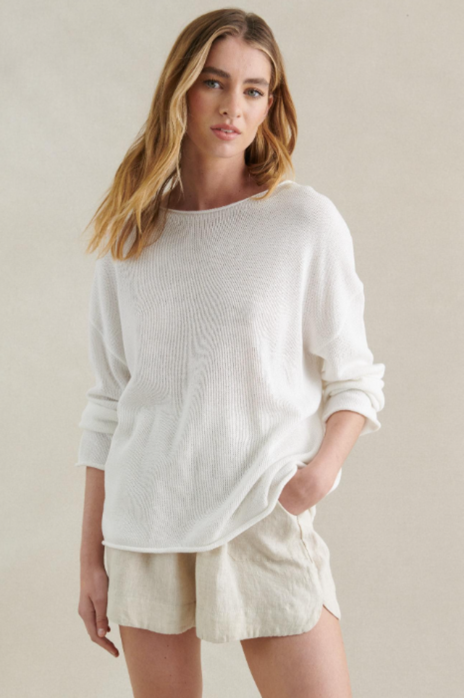 Little Lies Bronte Linen Short Natural