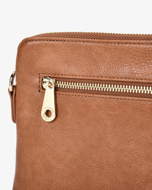 Elms + King Bowery Wallet Tan Pebble