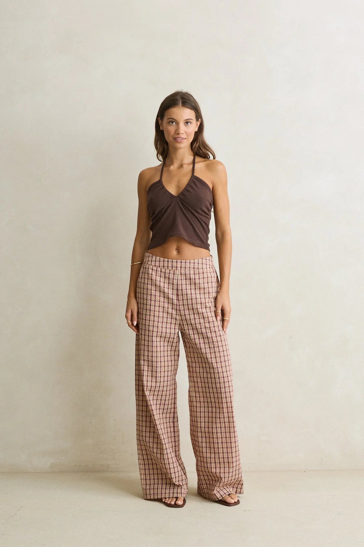 Rhythm Sienna Halter Top Chocolate