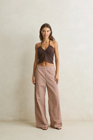 Rhythm Sienna Halter Top Chocolate