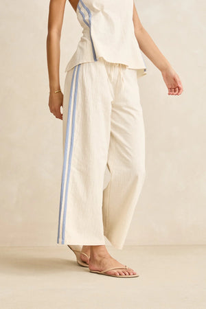 Rhythm Tinker Stripe Pant Cream