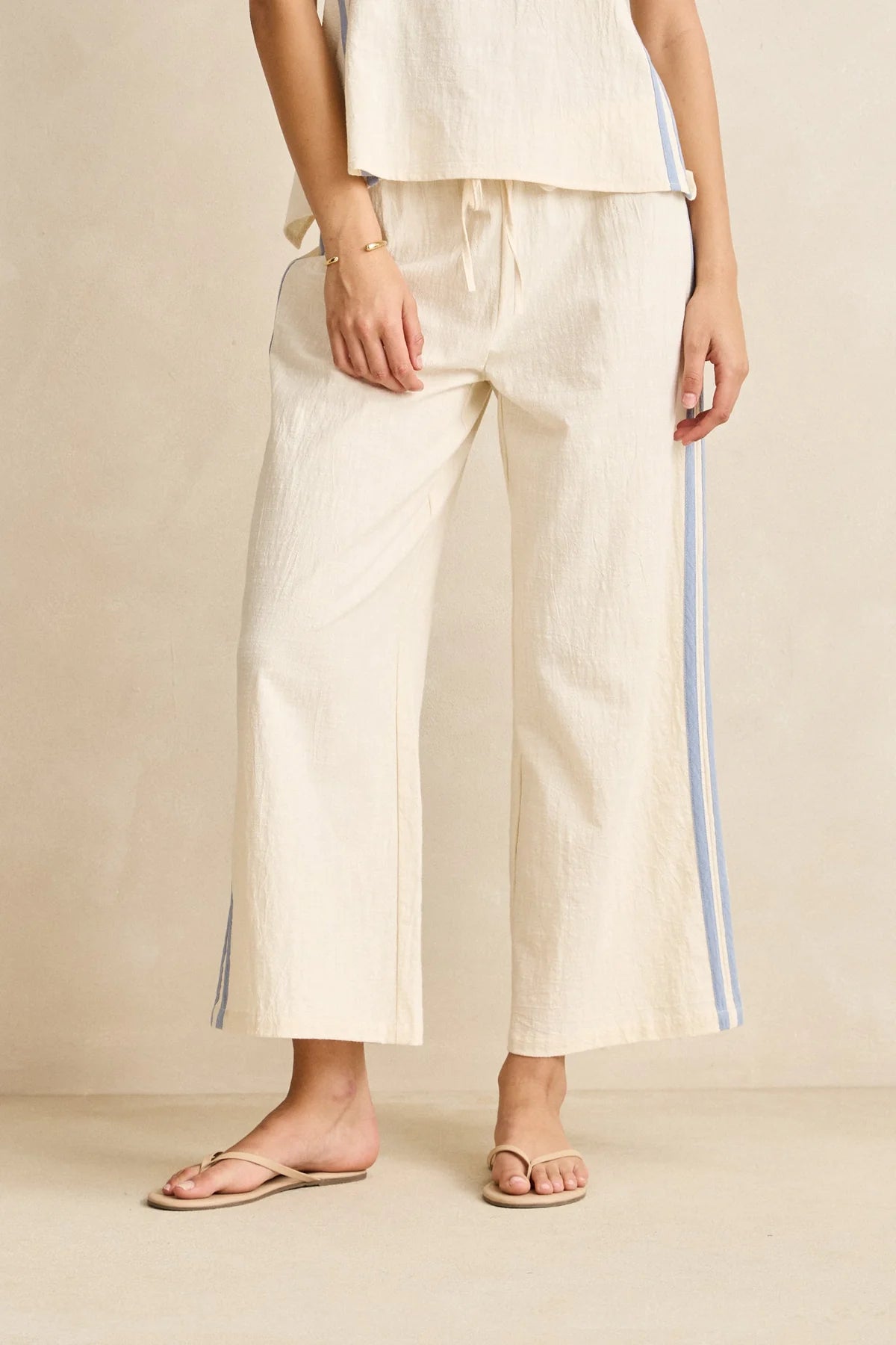Rhythm Tinker Stripe Pant Cream