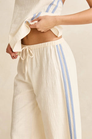 Rhythm Tinker Stripe Pant Cream