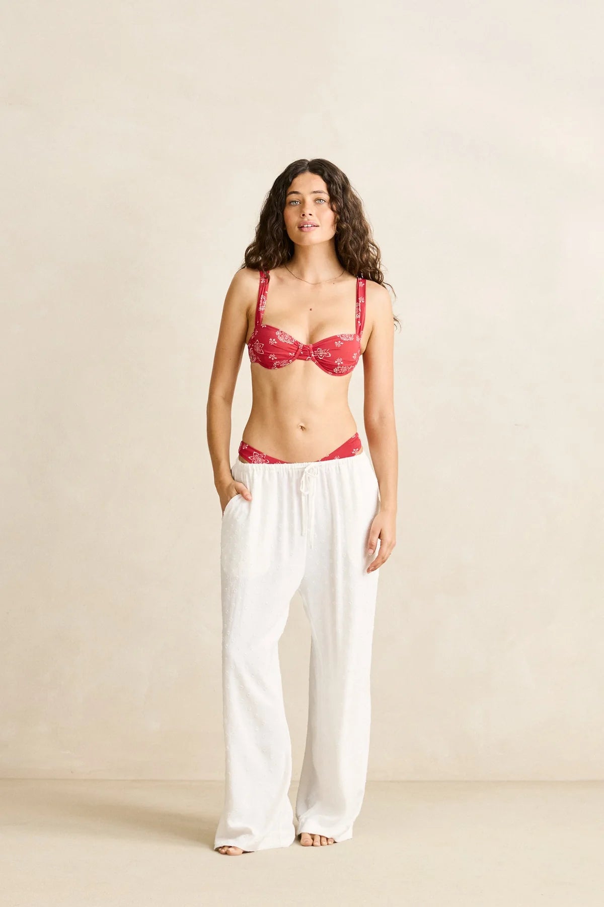 Rhythm Leni Beach Pant White