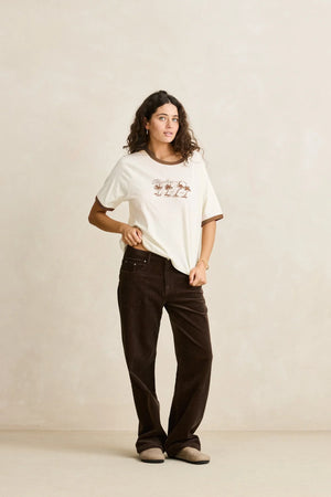 Rhythm Palma Printed Tee Brown