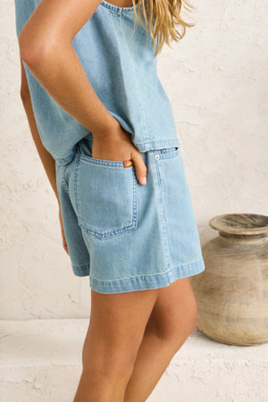 Rhythm Romy High Rise Denim Short Denim