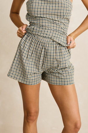 Rhythm Lottie Check Short Brown