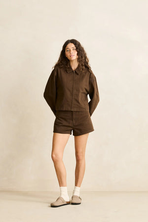 Rhythm Micro Denim Short Café