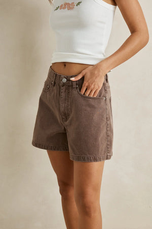 Rhythm Staple Denim Short Chocolate