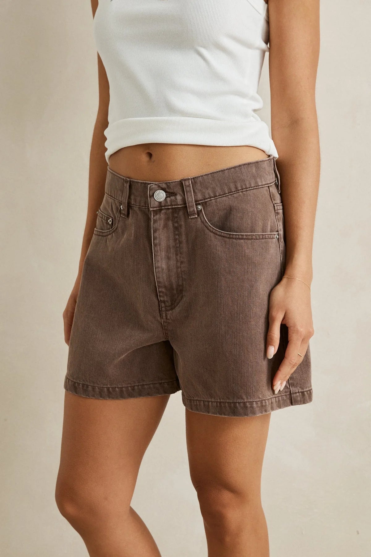 Rhythm Staple Denim Short Chocolate
