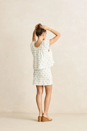 Rhythm Dahlia Mini Skirt Sky