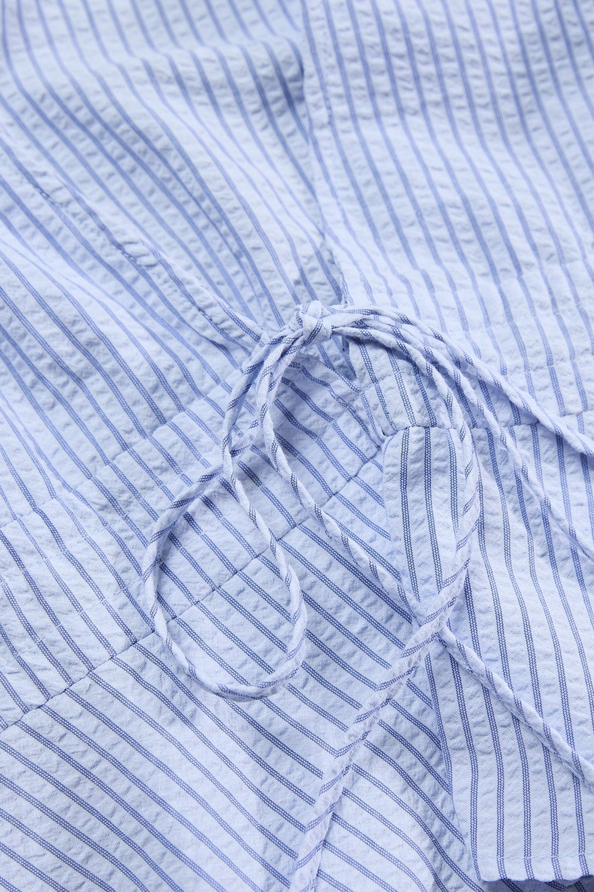 Rhythm Vista Stripe Tie Front Top Blue