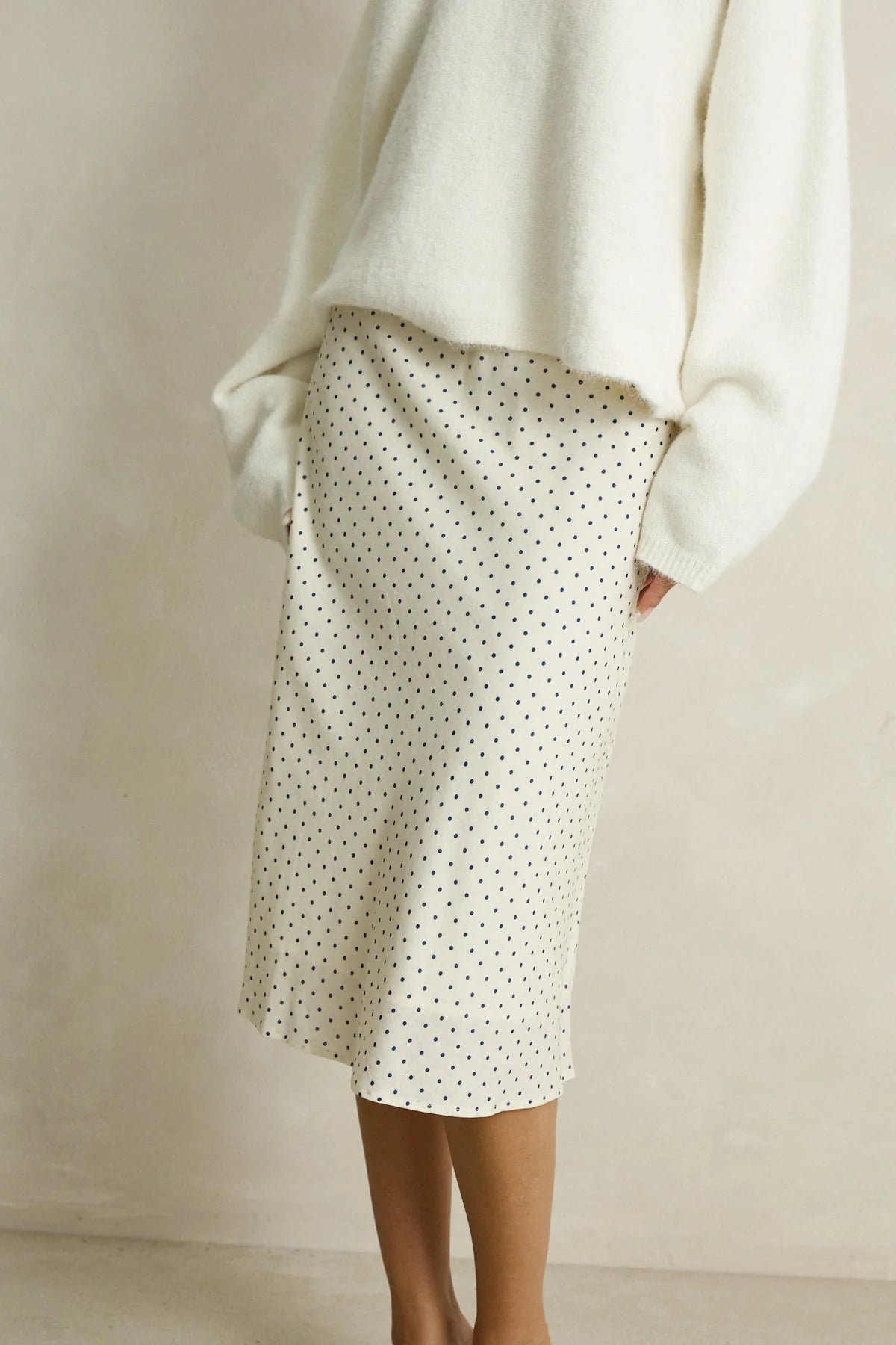 Rhythm Maisy Midi Skirt Cream