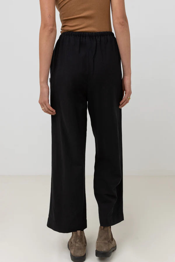 Rhythm Classic Drawstring Pant Black