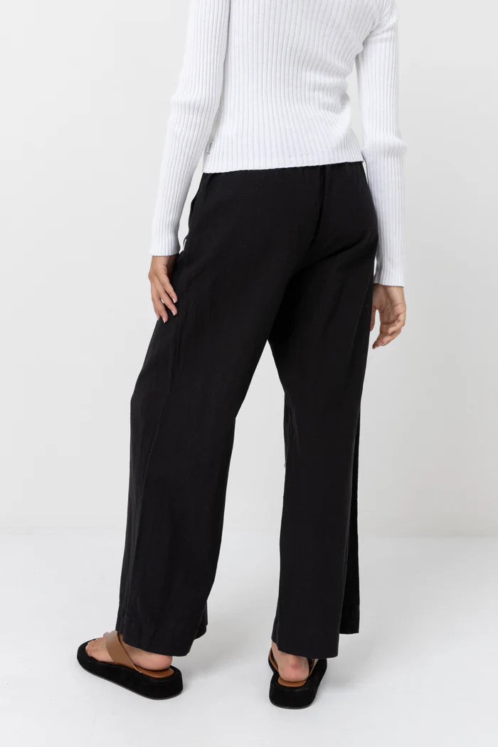 Rhythm Classic Drawstring Pant Black