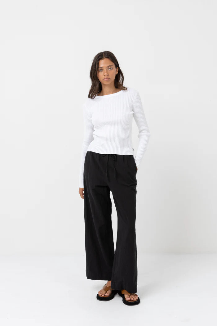 Rhythm Classic Drawstring Pant Black