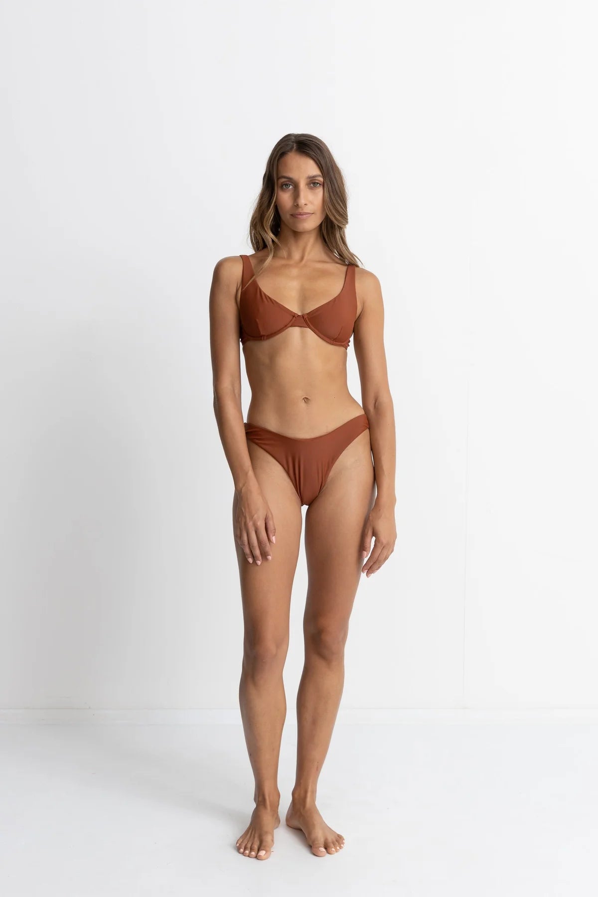 Rhythm Classic Hi Cut Pant Rust