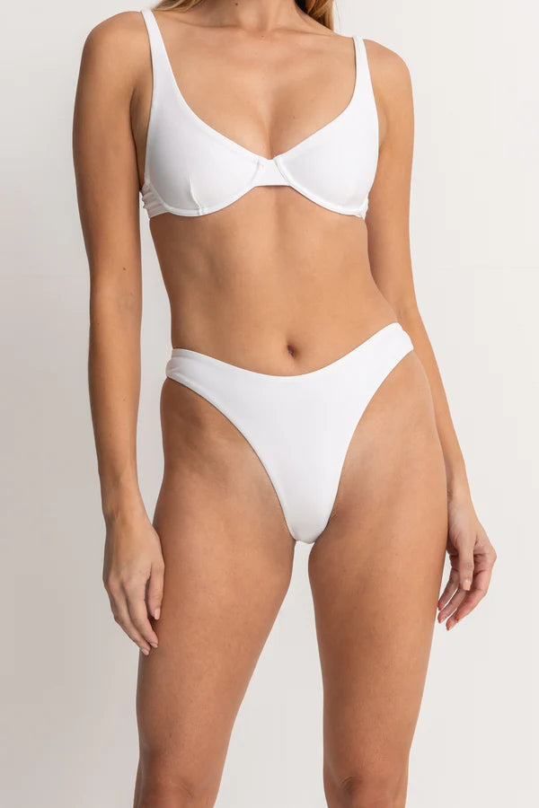 Rhythm Classic Hi Cut Pant White